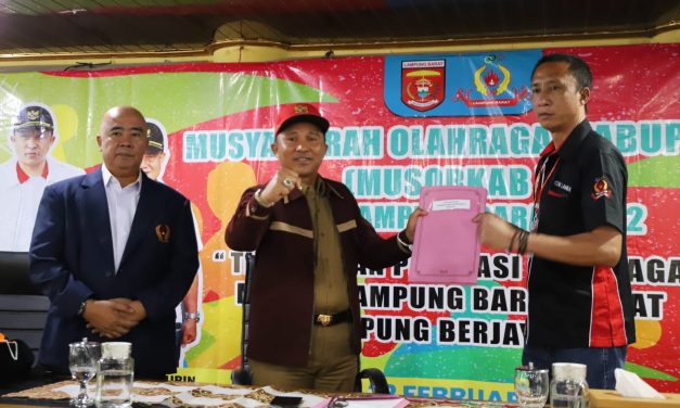 Bupati Lampung Barat Terpilih Sebagai Ketua KONI Periode 2022-2026