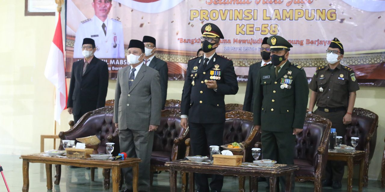 Pemkab Lampung Barat Menghadiri Hari Jadi Ke -58 Provinsi Lampung.