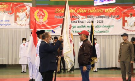 Parosil Resmi Dilantik Sebagai Ketua Umum KONI Kabupaten Lampung Barat 2022-2026