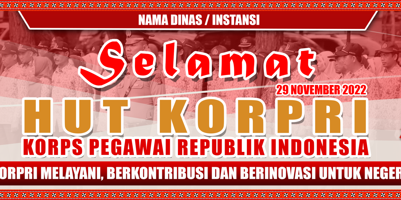 Banner HUT Korpri  KE-51 Lampung Barat