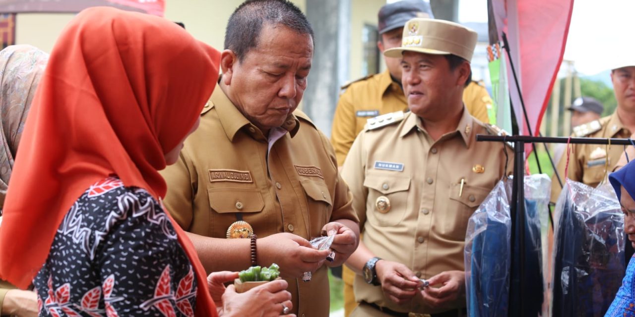 Pj. Bupati Nukman Dampingi Gubernur Lampung Tinjau Stand UMKM