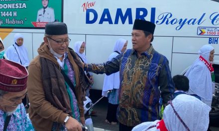 Pj. Bupati Lampung Barat Sambut Kedatangan Jama’ah Haji.