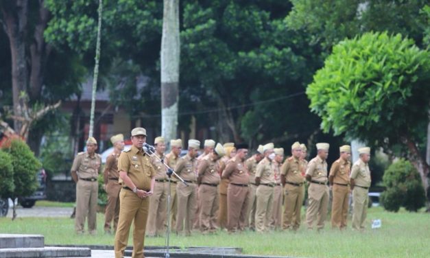 Pimpin Apel Bersama Pasca Libur Nataru, Ini Pesan Pj. Bupati Nukman