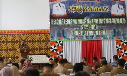 Songsong Indonesia Emas, Pemerintah Kabupaten Lampung Barat Gelar Musrenbang RPJPD 2025-2045.
