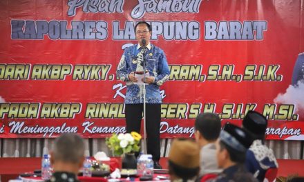 Pisah Sambut Kapolres Lama dan Baru Lampung Barat, Ini Ungkapan Pj Bupati Nukman.