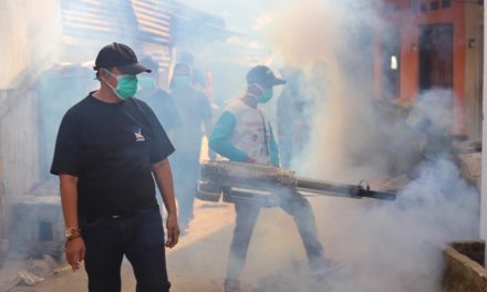 Cegah demam berdarah, Pj Bupati Lampung Barat gelar Fogging bersama masyarakat Kelurahan pasar liwa