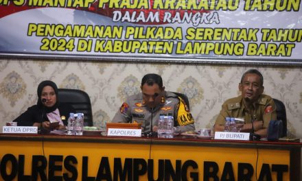 Pastikan Pilkada 2024 di Lampung Barat Aman, Damai dan Kondusif, Wasisno Sembiring Ikuti Rakor Lintas Sektoral Ops