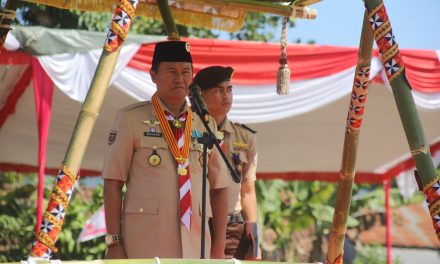 Pj. Bupati Nukman pimpin Apel Besar Hari Pramuka Perkemahan Wirakarya Cabang Lampung Barat Tahun 2024