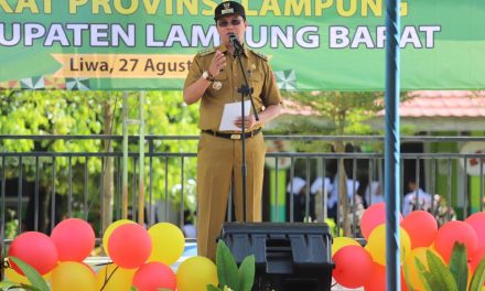 Pj Bupati Lampung Barat Hadiri Acara Penilaian Lomba sekolah Sehat.