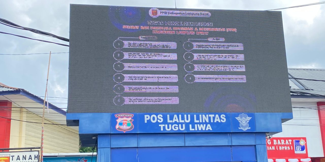 Papan Informasi Berupa Videotron