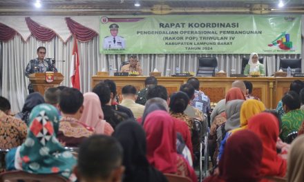 Pj. Bupati Lampung Barat Nukman Buka Rakor Pop Triwulan IV.