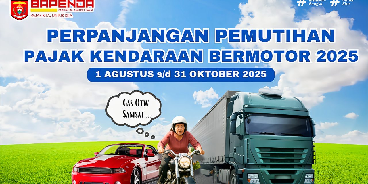 Program Pemutihan Pajak Kendaraan Bermotor (PKB) diperpanjang hingga 31 Oktober 2025